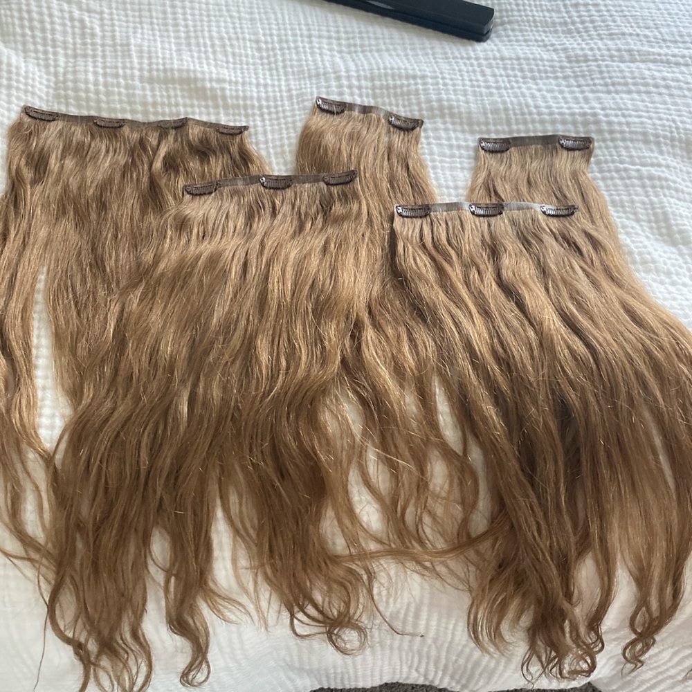 18 inch caramel brown hair extensions